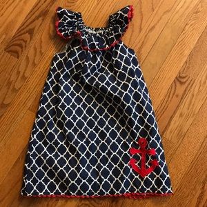 Nautical Toddler Dress Size 4T